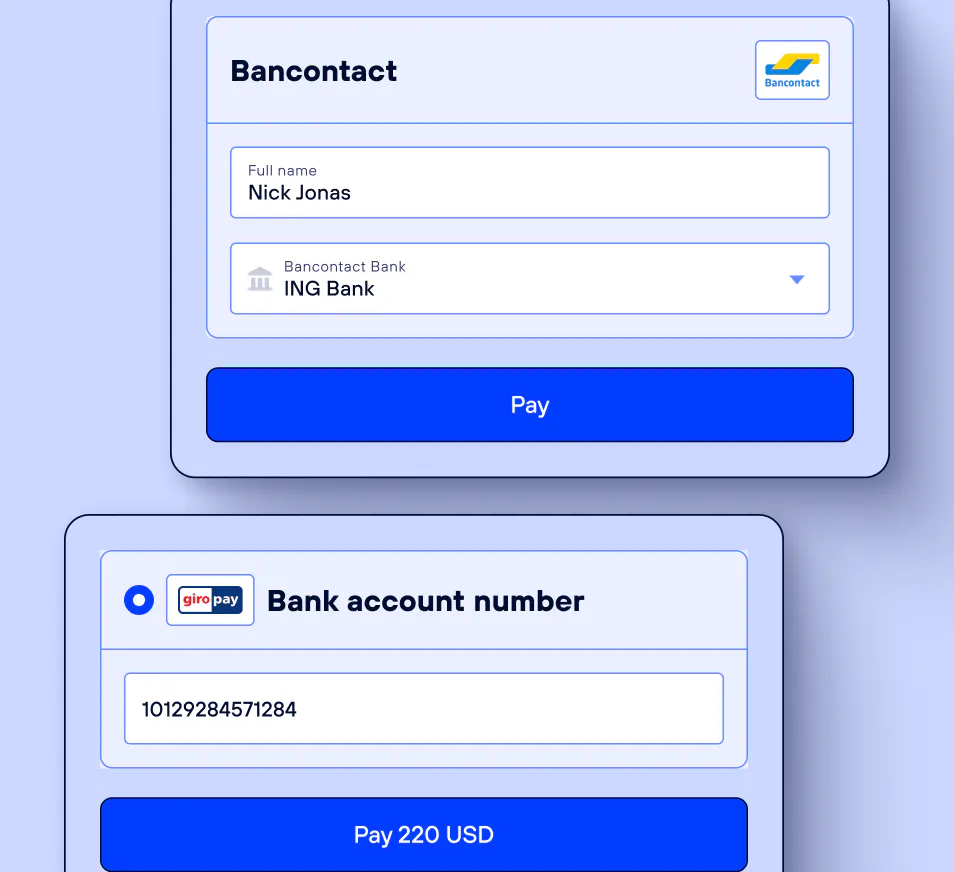 Bank transfers