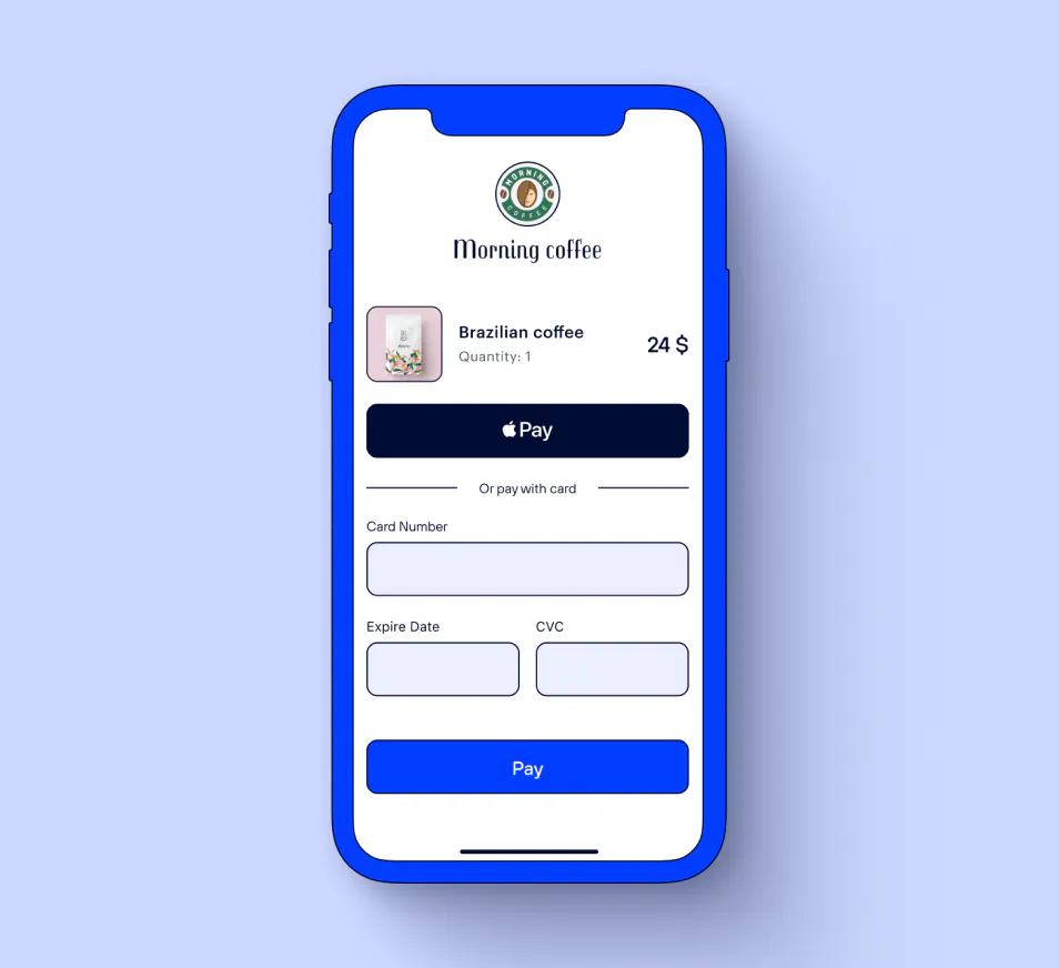 Built-in payment widget