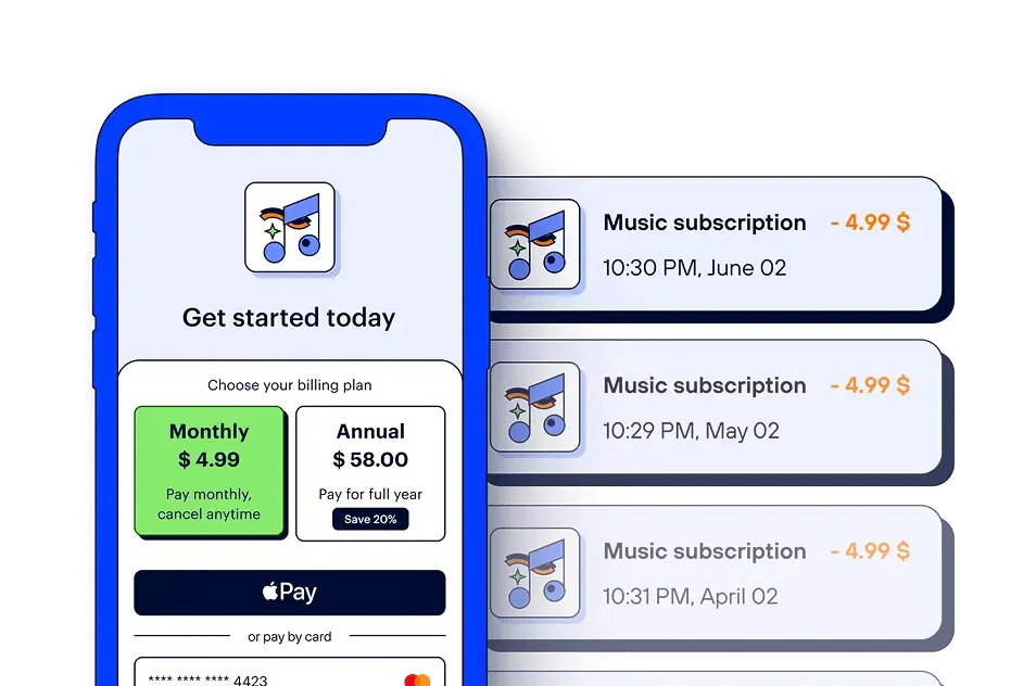 Оплата по подписке