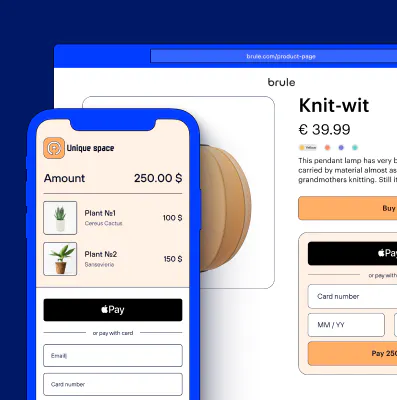 Кастомизированная платежная страница